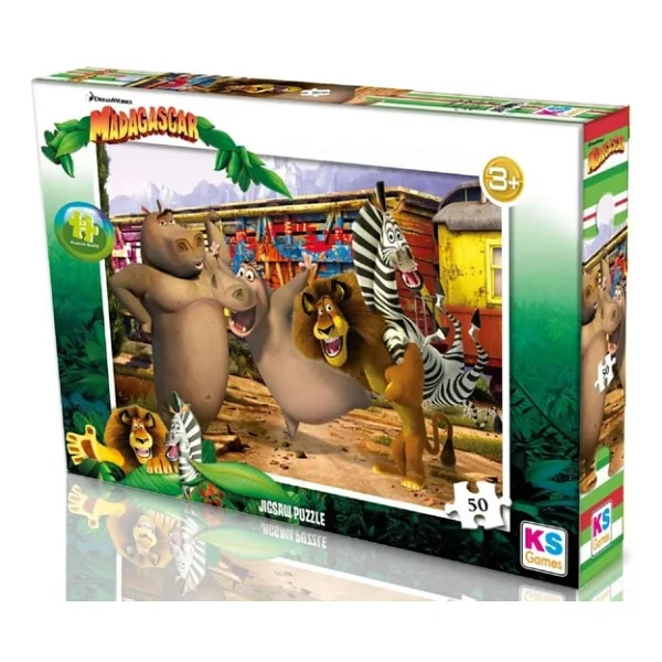Ks Games Madagascar 50 Parça Puzzle Mg709 - Görsel 4