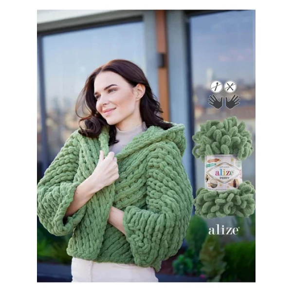 Alize Puffy 3'lü İp 416 - Görsel 7