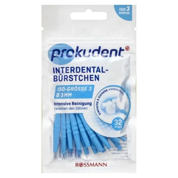 Prokudent Mavi Iso 3 0.6 Mm 32'li Arayüz Fırçası - Görsel 3