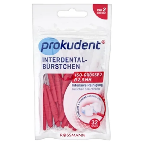 Prokudent Kırmızı Iso 2 0.5 Mm 32'li Arayüz Fırçası - Görsel 4