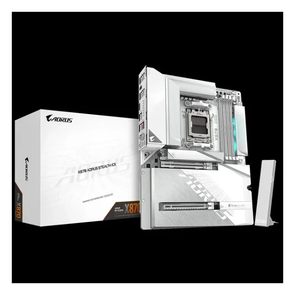 Gigabyte X870 Aorus Stealth Ice Wi-Fi AMD Am5 DDR5 Atx Anakart - Görsel 2