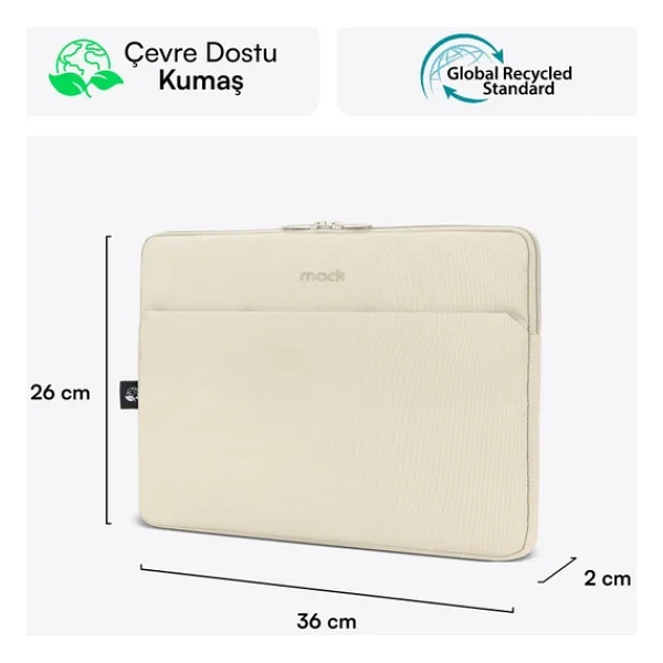 Mack Nova Eco Mce-1505 Krem 14.1" Laptop Kılıfı - Görsel 5