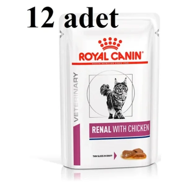 Royal Canin R. Canin Renal Tavuklu Yaş Kedi Maması 12x85 Gr. - Görsel 4