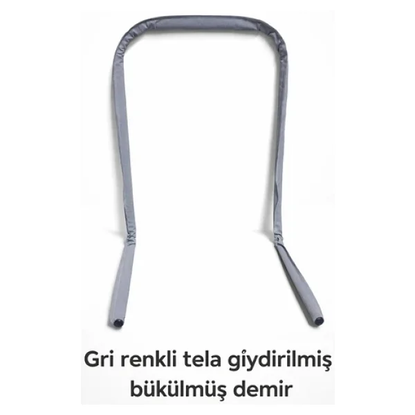 Miralay Yeni Nesil Yatak Bariyeri 180 Cm Gri - Görsel 5
