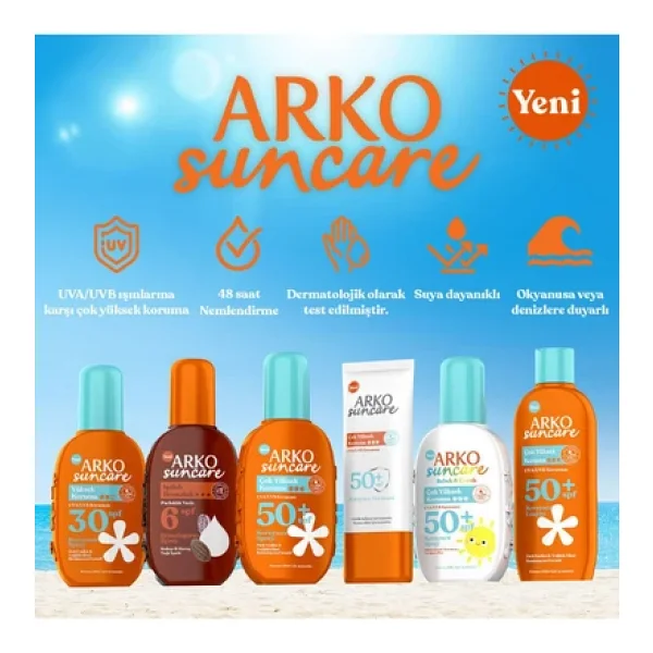 Arko Suncare Çok Yüksek Korumalı 50 Ml 50 Faktör Yüz Güneş Kremi - Görsel 5