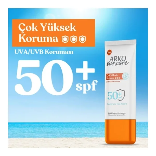 Arko Suncare Çok Yüksek Korumalı 50 Ml 50 Faktör Yüz Güneş Kremi - Görsel 3