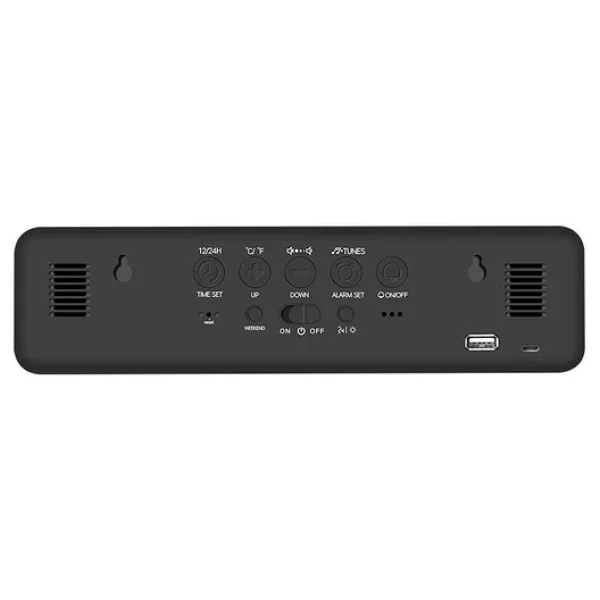 Valkyrie LED Aynalı Dereceli 2400mah Dijital Duvar Masa Saati - Görsel 8