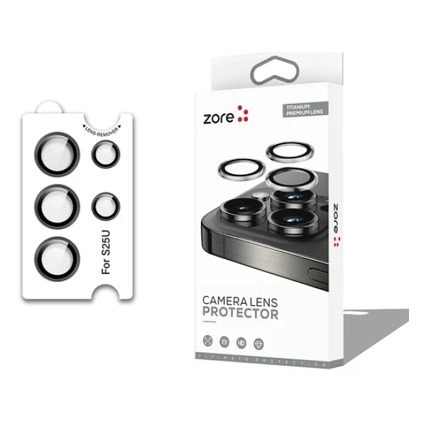 Galaxy S25 Ultra Zore Cl-12 Premium Safir Parmak İzi Bırakmayan Anti-Reflective Kamera Lens Koruyucu - Görsel 3