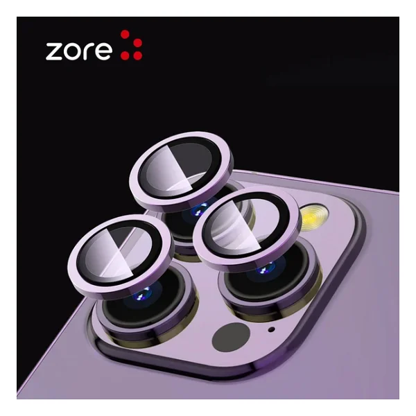 Zore Apple iPhone 14 Pro Max Zore Cl-12 Premium Safir Parmak İzi Bırakmayan Anti-Reflective Kamera Lens Koruyucu - Görsel 5
