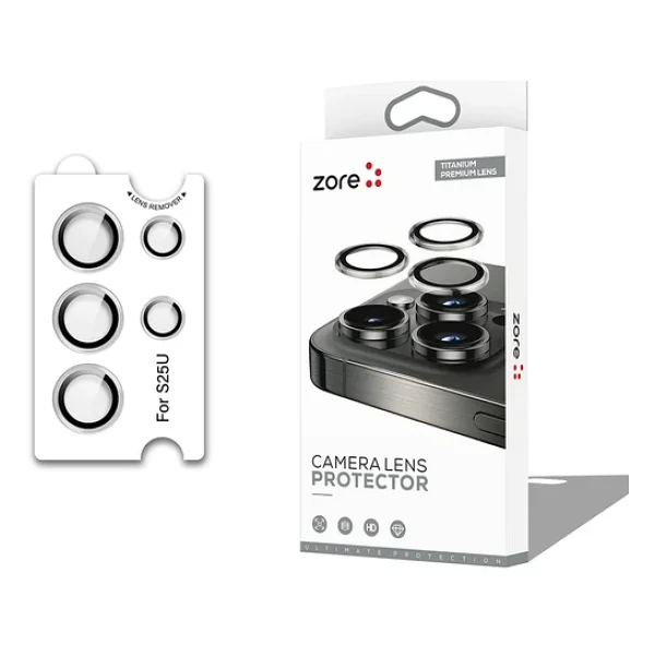 Galaxy S25 Ultra Zore Cl-12 Premium Safir Parmak İzi Bırakmayan Anti-Reflective Kamera Lens Koruyucu - Görsel 6