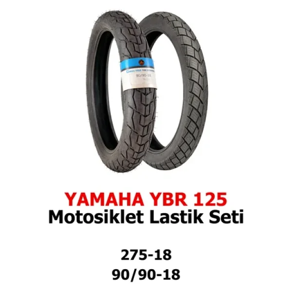 Iran Yasa Tıre&Rubber Yamaha Ybr 125 Motosiklet Lastik Seti 275-18 Tt Ve 90/90-18 Tl