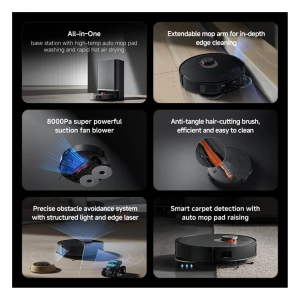Xiaomi Robot Vacuum X20 Max Çöp İstasyonlu Akıllı Robot Süpürge - Görsel 10