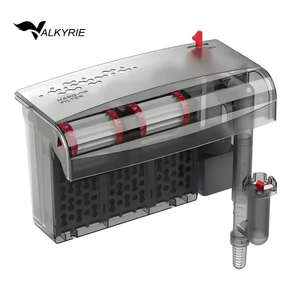 Valkyrie Askılı Akvaryum Şelale Filtre 10w 800 L/H 6'lı Filtre Yüzey Temizleyici - Görsel 3