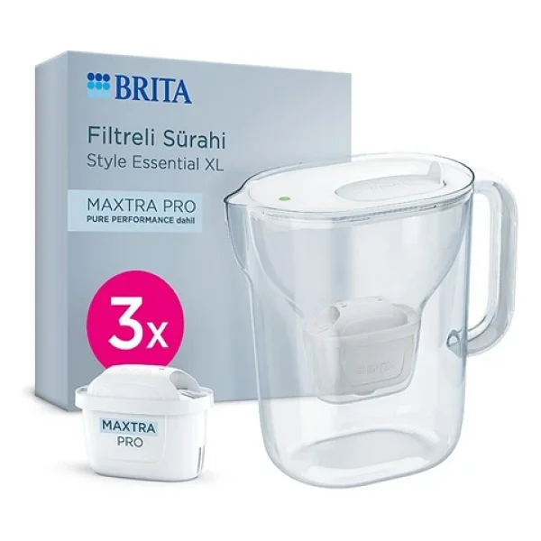 Brita Style Essential XL Beyaz 3.6 Lt Pure Performance 3 Filtreli Su Arıtma Sürahisi - Görsel 2