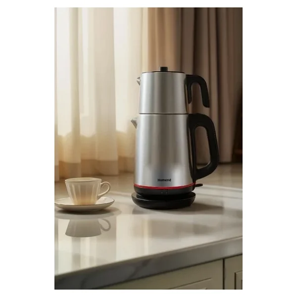 Homend Royal Tea 1711h Inox 2000 W Çelik Çay Makinesi - Görsel 4