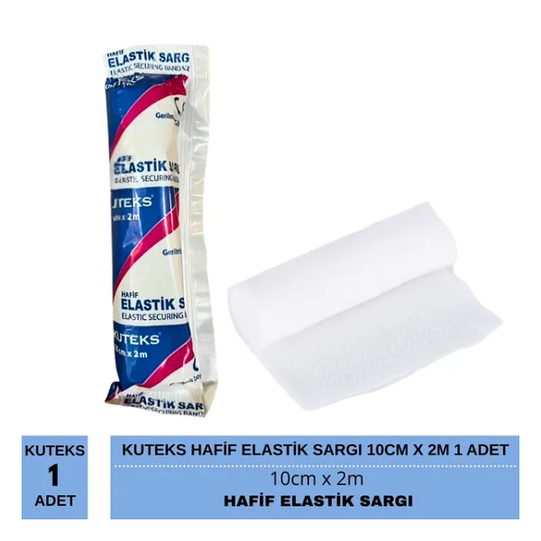 Kuteks Hafif Elastik 10cm X 2m Sargı Bezi - Görsel 7