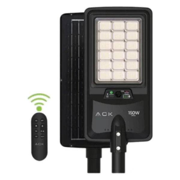 Ack At42-09131 120 W Şarjlı Güneş Enerjili Sokak Armatürü - Görsel 2