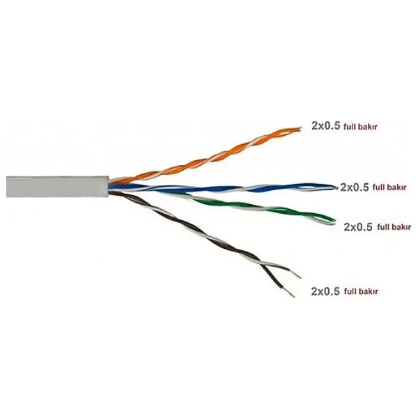 Hytech Hy-Cat500 Utp 305 M Cat5e Network Kablosu - Görsel 4