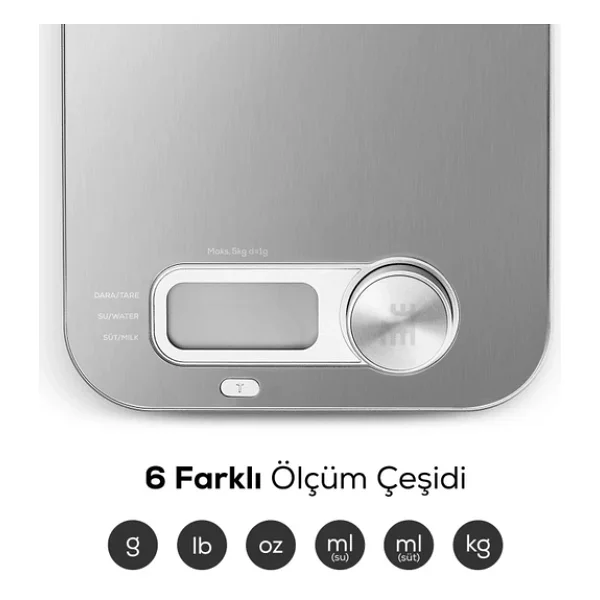 Karaca X Refika Gastro Scale Self-Power Mutfak Tartısı - Görsel 5