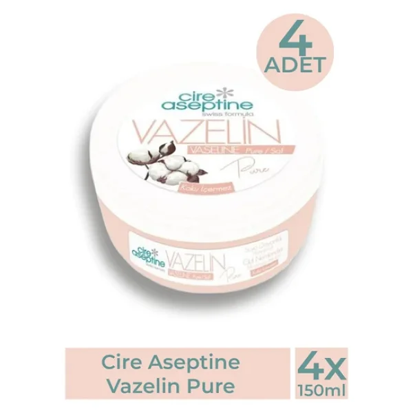 Cire Aseptine Pure 150 Ml 4 Adet Vazelin - Görsel 3