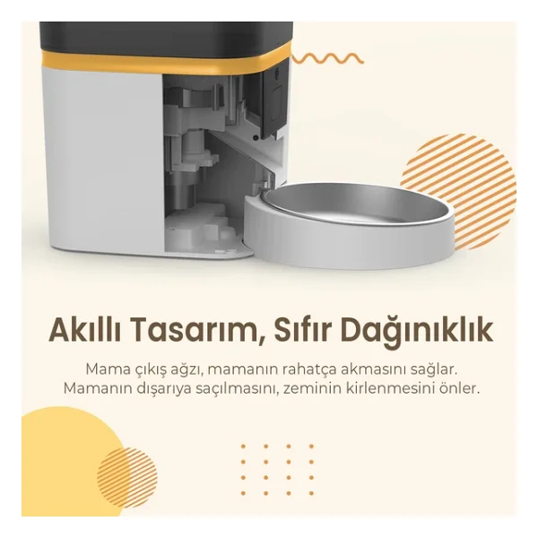 Haustier Qq003 6 Lt Beyaz Otomatik Mama Kabı - Görsel 9