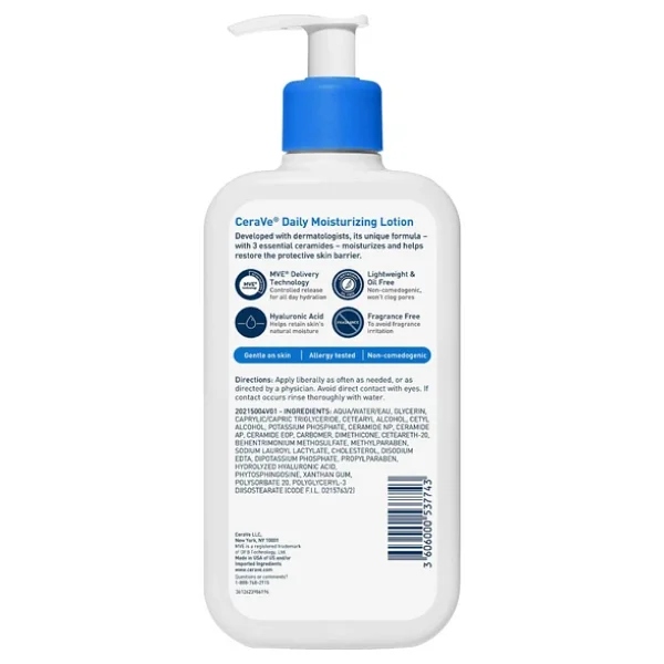 Cerave Günlük Nemlendirici Yüz Ve Vücut Losyonu 355ml - Görsel 2
