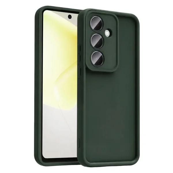 Samsung Galaxy A37 5g Viera Silikon - Koyu Yeşil - Görsel 3
