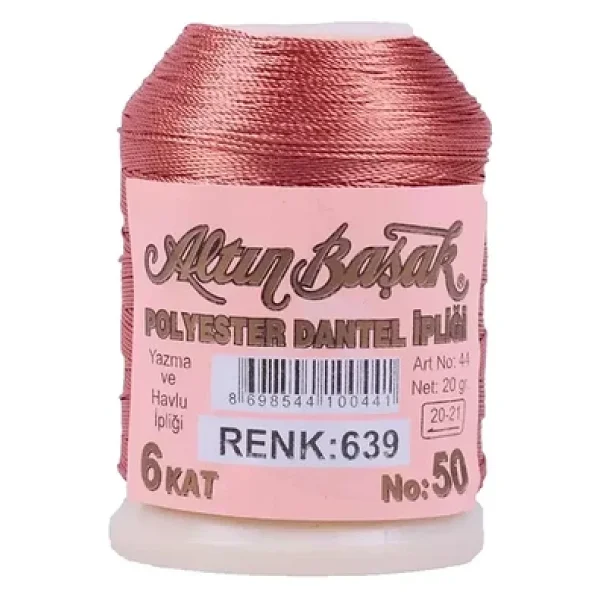 3 Adet Altınbaşak Oya Ve Dantel İpi 20 Gr - Royaleks - No: 639 - Görsel 3