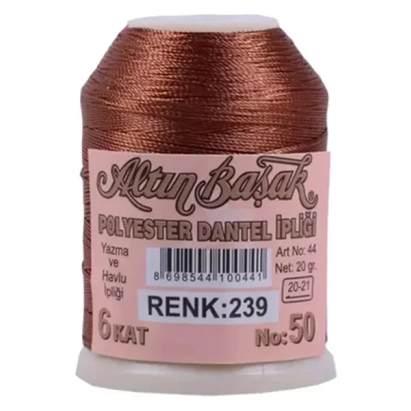 3 Adet Altınbaşak Oya Ve Dantel İpi 20 Gr - Royaleks - No: 239 - Görsel 3