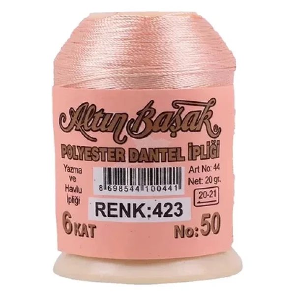 3 Adet Altınbaşak Oya Ve Dantel İpi 20 Gr - Royaleks - No: 423 - Görsel 6