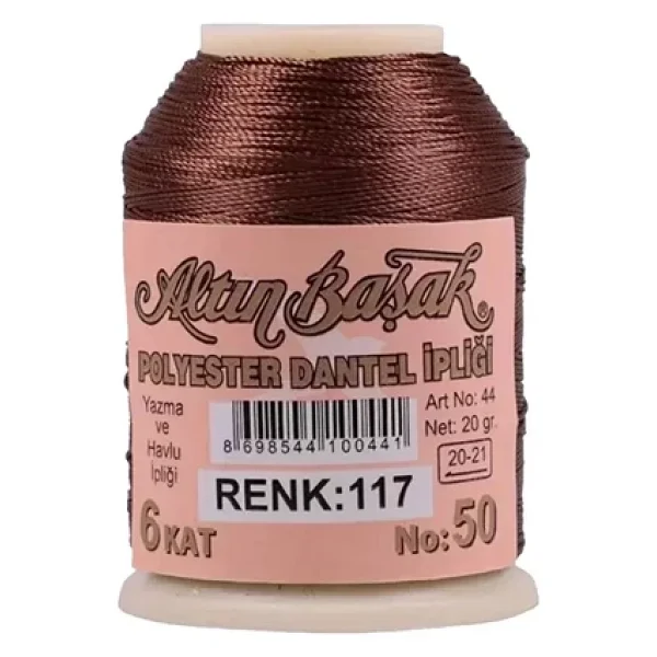 3 Adet Altınbaşak Oya Ve Dantel İpi 20 Gr - Royaleks - No: 117 - Görsel 3