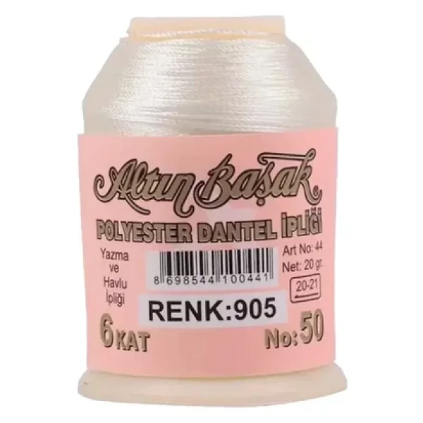 3 Adet Altınbaşak Oya Ve Dantel İpi 20 Gr - Royaleks - No: 905 - Görsel 6