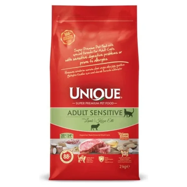 Unique Sensitive Kuzu Etli 2 Kg Yetişkin Kedi Maması - Görsel 5