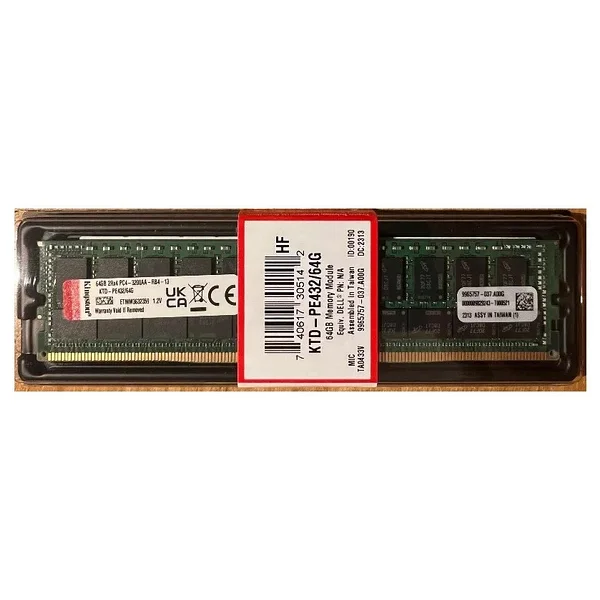 Kingston 64 GB DDR4 Ecc Rdımm 3200 MHz Ktd-Pe432/64g Sunucu Belleği - Görsel 4