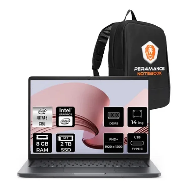 Dell Pro 14 Pc14250235 Ultra 5 235u 8 GB 2 TB SSD Intel Graphics 14" Wuxga Notebook - Görsel 7