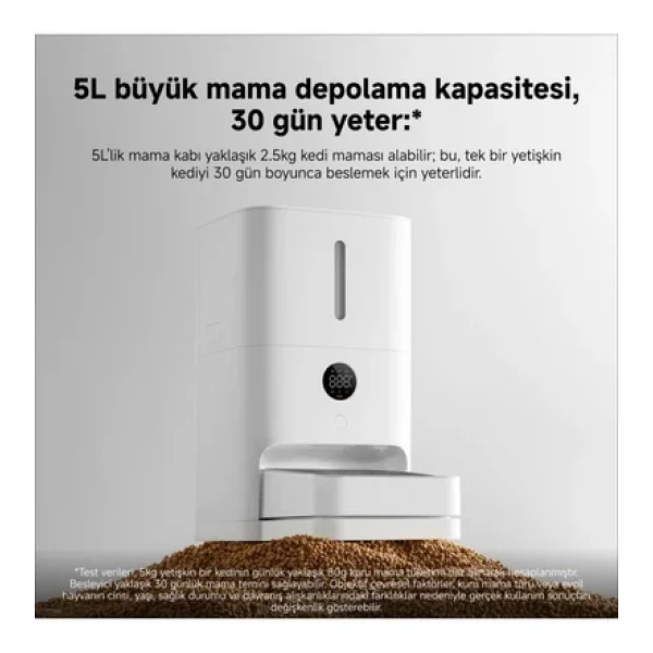 Xiaomi Smart Food Feeder 2 5 Lt Akıllı Mama Kabı - Görsel 6