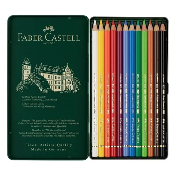 Faber-Castell Polychromos 12'li Kuru Boya Seti - Görsel 3