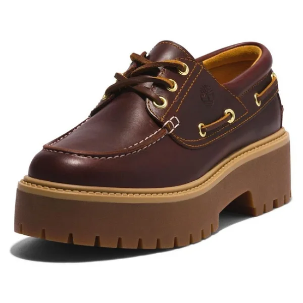 Timberland Stone Street Tb0a2qdmd571 Bordo Kadın Tekne Ayakkabısı - Görsel 2