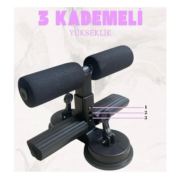 Sn-29962 Vantuzlu Mekik Çekme Spor Aleti Karın Egzersizi Evde Spor Egzersiz Çift Vantuzlu 3 Kademe - Görsel 3
