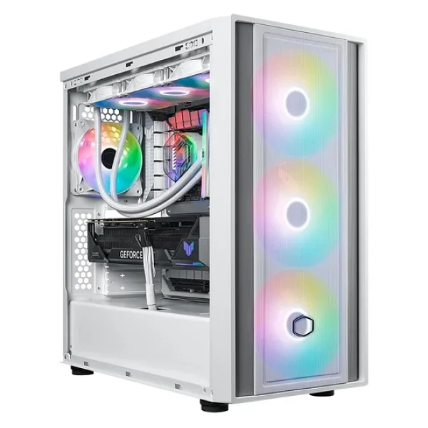 Cooler Master Masterbox 600 Mb600-Wgnn-S00 Argb Fanlı Beyaz E-Atx Bilgisayar Kasası - Görsel 4