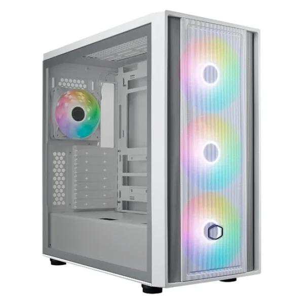 Cooler Master Masterbox 600 Mb600-Wgnn-S00 Argb Fanlı Beyaz E-Atx Bilgisayar Kasası - Görsel 3
