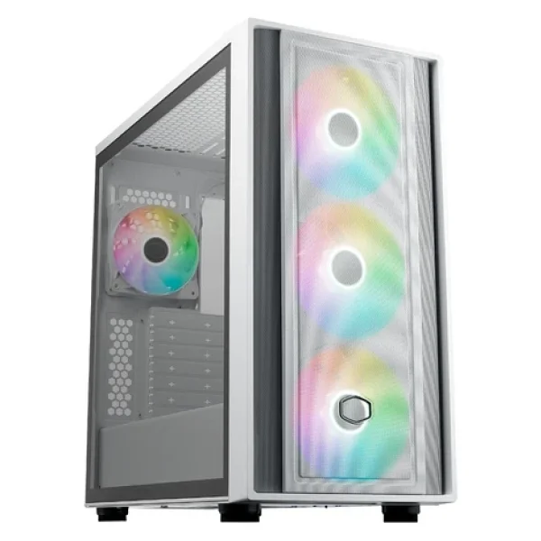 Cooler Master Masterbox 600 Mb600-Wgnn-S00 Argb Fanlı Beyaz E-Atx Bilgisayar Kasası - Görsel 2