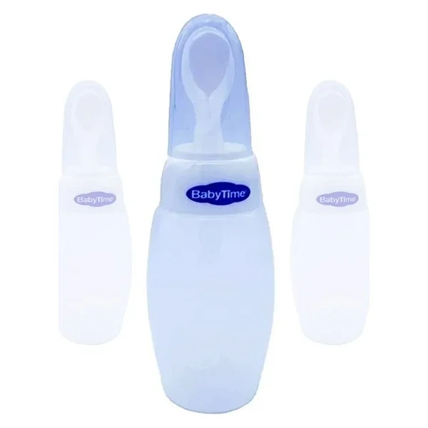 Babytime Beyaz Kaşıklı Biberon - Görsel 3