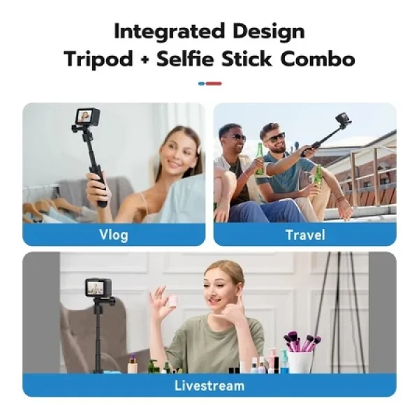 Telesin Mini Tripod Selfie Stick (40cm) - Görsel 6