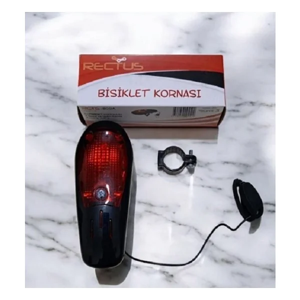 Rectus 8 Sesli Bisiklet Kornası (Siyah) - Görsel 3