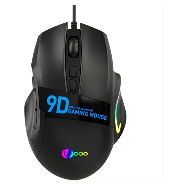 Lenovo Lecoo Ms130 RGB Ergonomik Makrolu Optik Kablolu Oyuncu Mouse - Görsel 3