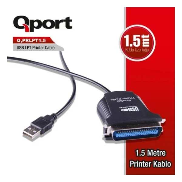 Qport Q-Prlpt1.5 1.5 M Yazıcı Kablosu - Görsel 5