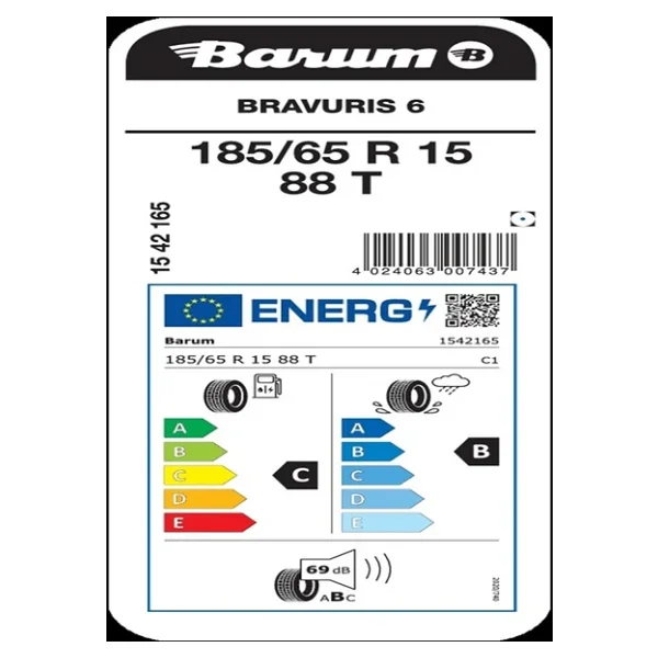 Barum Bravuris 6 185/65 R15 88t Yaz Lastiği - Görsel 4