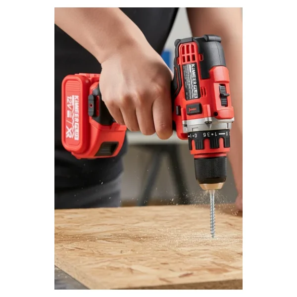 Kimmeer Plus 12v Metal Şanzıman Şarjlı Matkap 24 Parça Akülü Vidalama Akülü Matkap Seti - Görsel 3