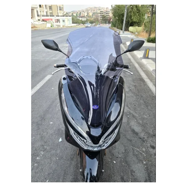 Motocam Honda Pcx Ön Cam 2018-2020 Model 65cm Füme Renkli 4mm Orta Boylu - Görsel 10